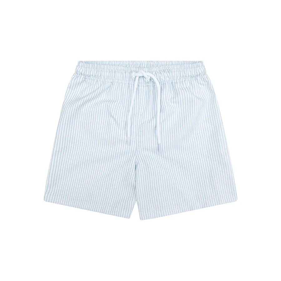 Blue Stripes | Blauw/Witte UV Zwembroek Jongens/Mannen