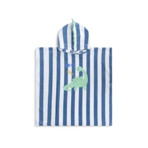 Dino | Blue Cotton Beach Poncho 65 x 65 cm