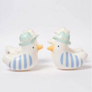 Kids Inflatable Arm Bands Sid the Seagull Blue Stripe