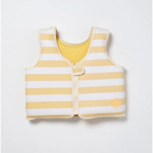 Kids Swim Vest 3-6 Sid the Seagull Mustard Stripe