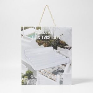 Luxe Twin Tube Lilo Float Le Weekend Clear
