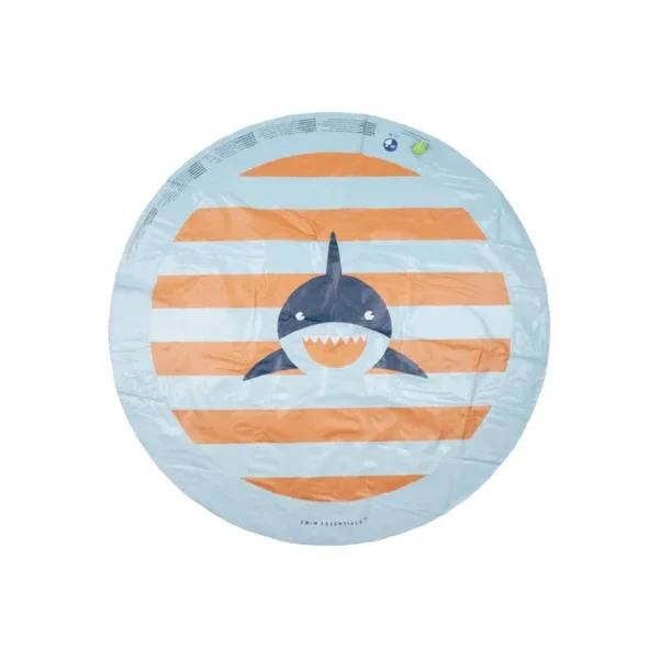 Tropical Shark | Multicolored playmat water Ø 150 cm