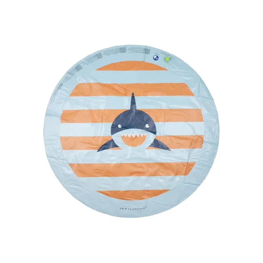 Tropical Shark | Multicolored playmat water Ø 150 cm