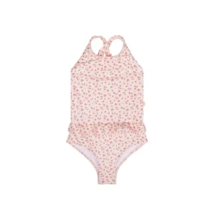Leopard | Old Pink Girls Swimsuit