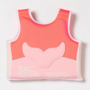 Melody the Mermaid Swim Vest 2-3 Neon Strawberry