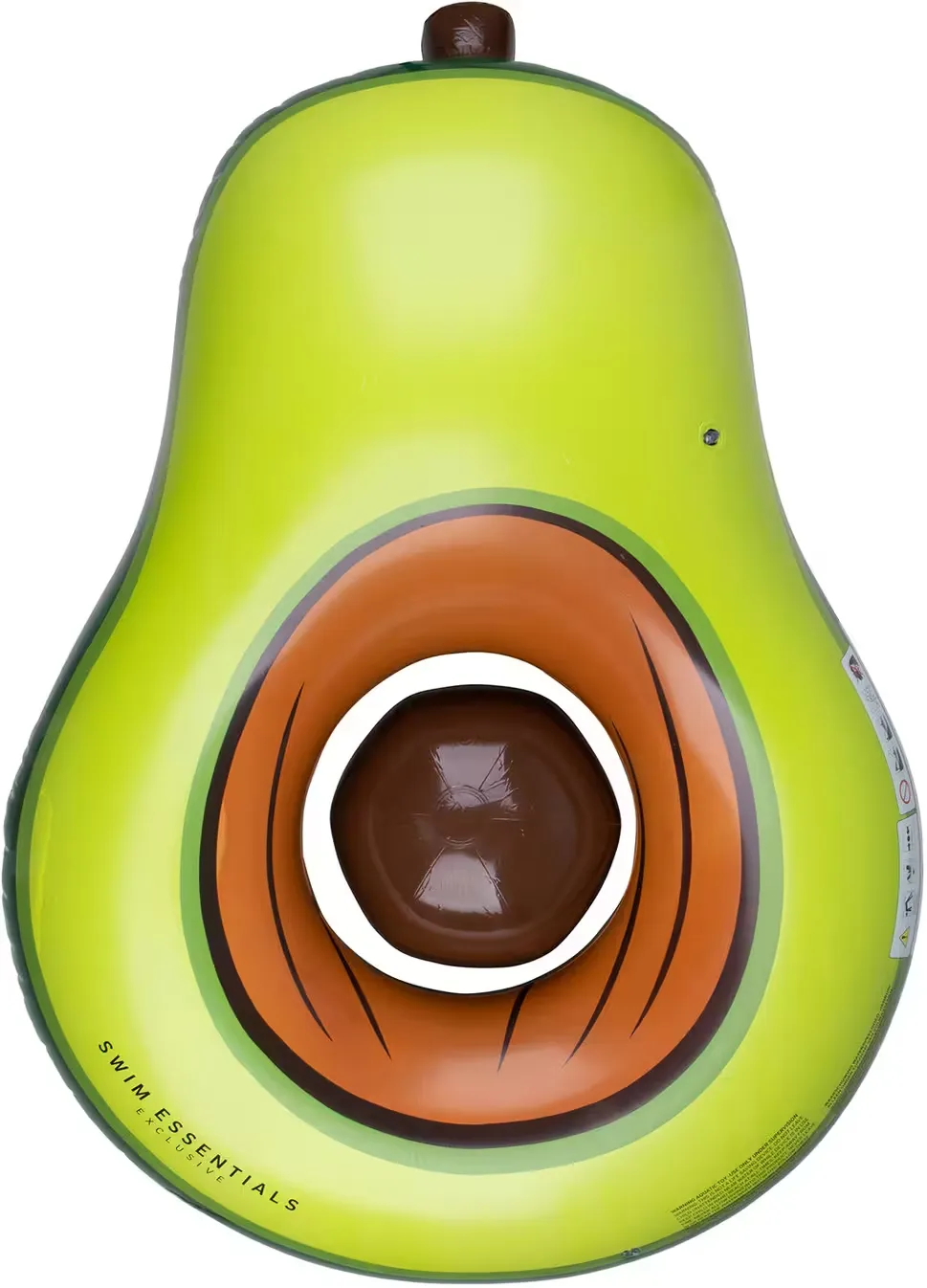 Swim Essentials Luftmatratze Avocado mit Beachball 155 x 113 cm