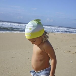 Shaped Swimming Cap Shark Tribe Khaki