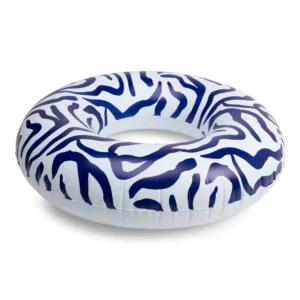 Vibrant Stripes | Blue/White Swim Ring Ø 102 cm