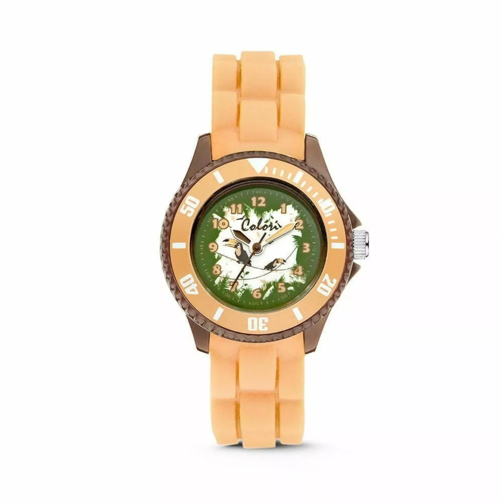Colori children's watch 30MM light brown toucan 5ATM