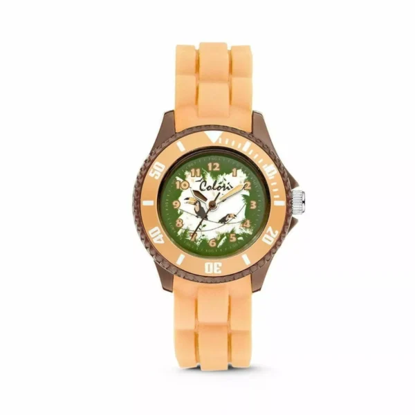 Colori children's watch 30MM light brown toucan 5ATM
