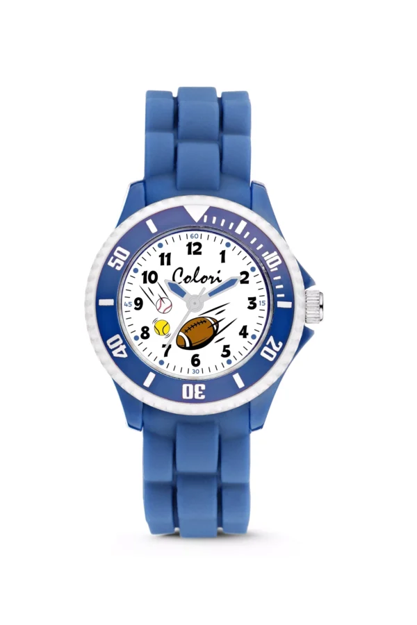 Colori children's watch 30MM blue/white sport 5ATM