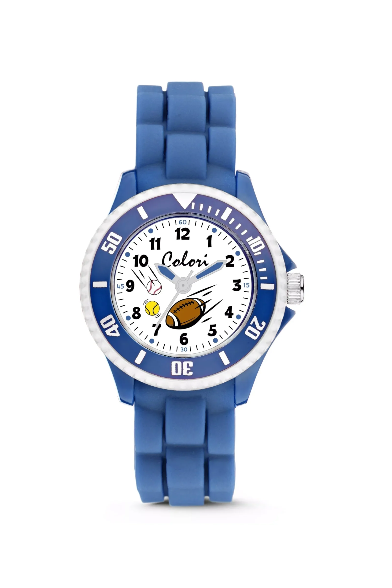 Colori children's watch 30MM blue/white sport 5ATM