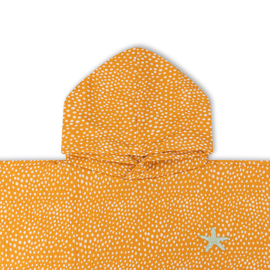 Dots | Orange Beach poncho 52 x 52 cm