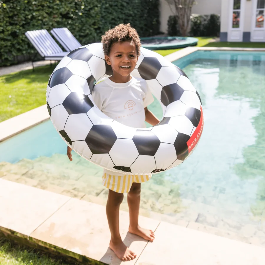 Football | Black/White Pool Ring Ø 90 cm
