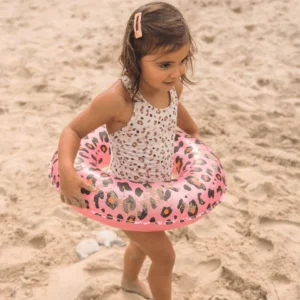 Leopard Safari Chic | Rose/Gold Swim Ring Ø 55 cm