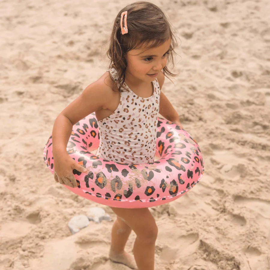 Leopard Safari Chic | Rose/Gold Swim Ring Ø 55 cm