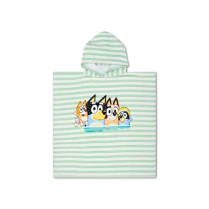 Bluey | White/ Blue Beach poncho 65 x 65 cm