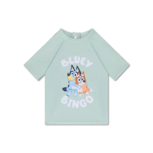 Bluey Swim Shirt | Green UV with Short-Sleeves