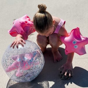 3D Inflatable Beach Ball – Ocean Treasure Rose
