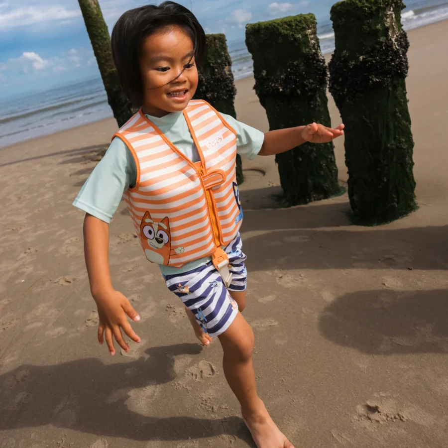 Bluey Swim Vest | Orange 2-3 years