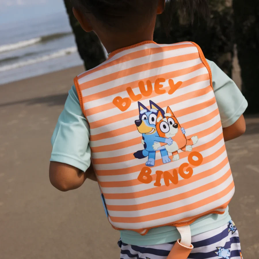 Bluey Swim Vest | Orange 1-2 years