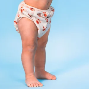 Crabby | Red/Beige Washable Swim Diaper