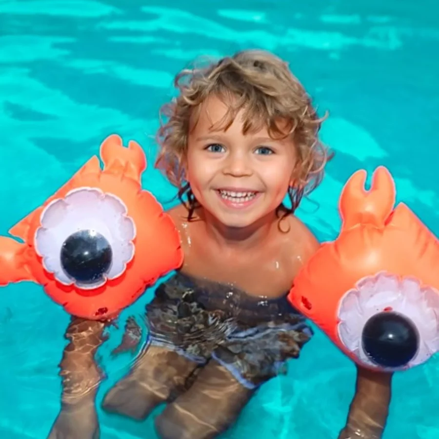 Buddy Float Bands Sonny the Sea Creature Neon Orange