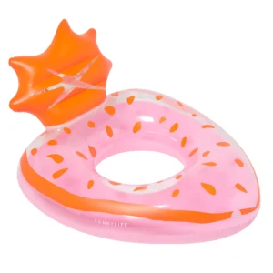 Luxe Tube Pool Ring Strawberry Pink