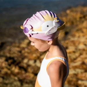 KIDS SWIMMING CAP PRINCESS SWAN MULTI