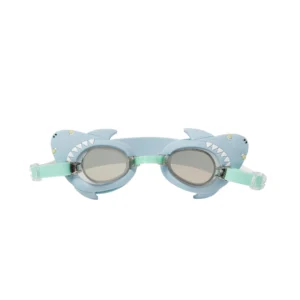 Kids Swim Goggles Salty the Shark Aqua