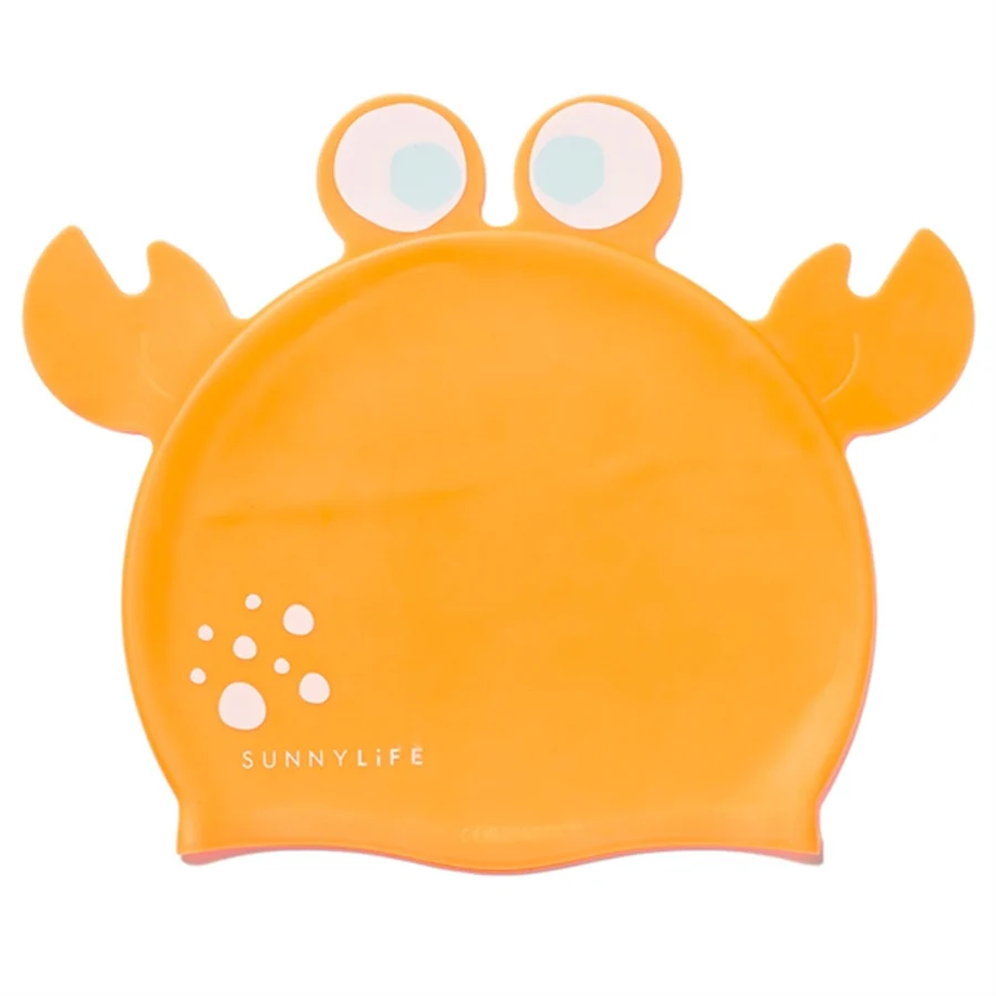 Swimming Cap Sonny the Sea Creature Neon Orange
