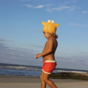 Swimming Cap Sonny the Sea Creature Neon Orange