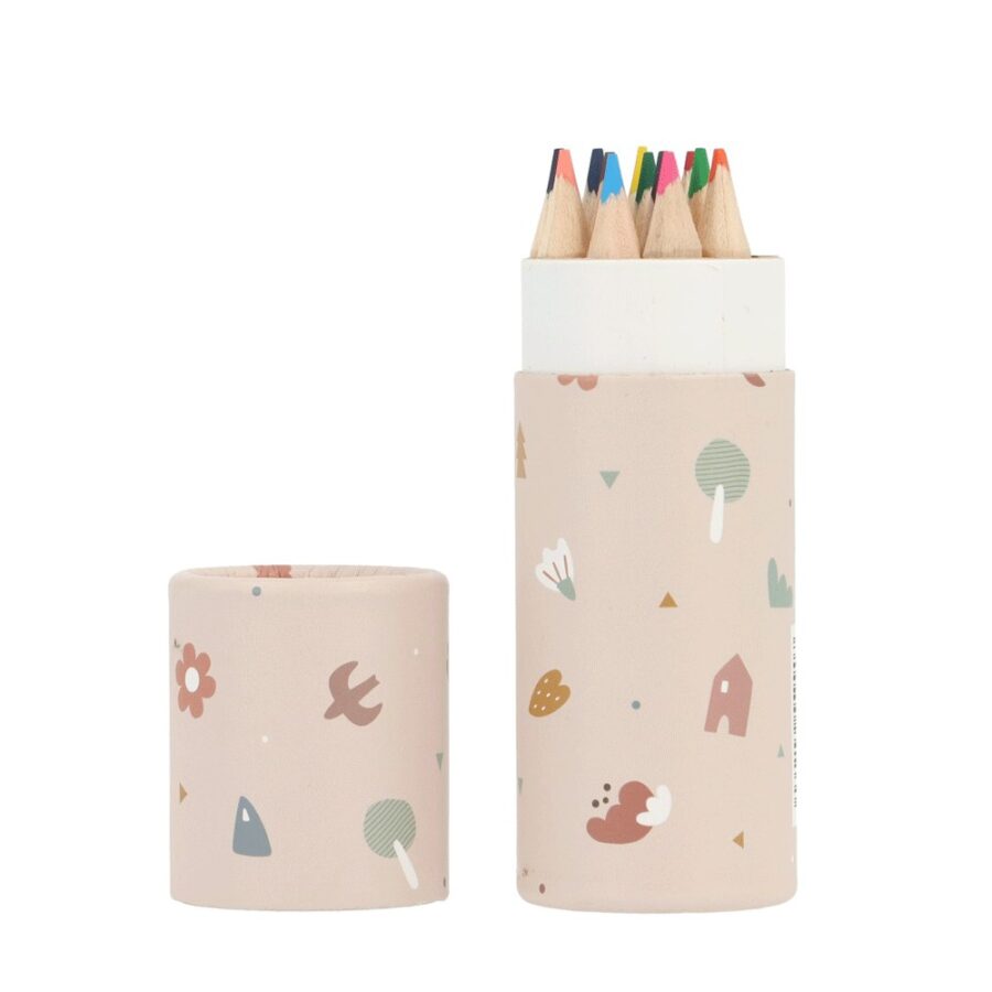 Tube of 12 Pencils Geometric Nature