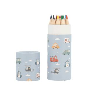 12 City Cars Pencils Tube