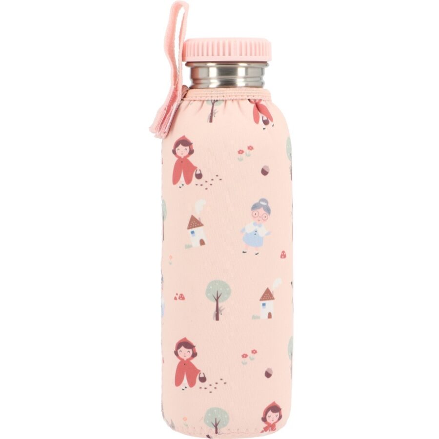 Little Red Steel Bottle with Cover 750ml