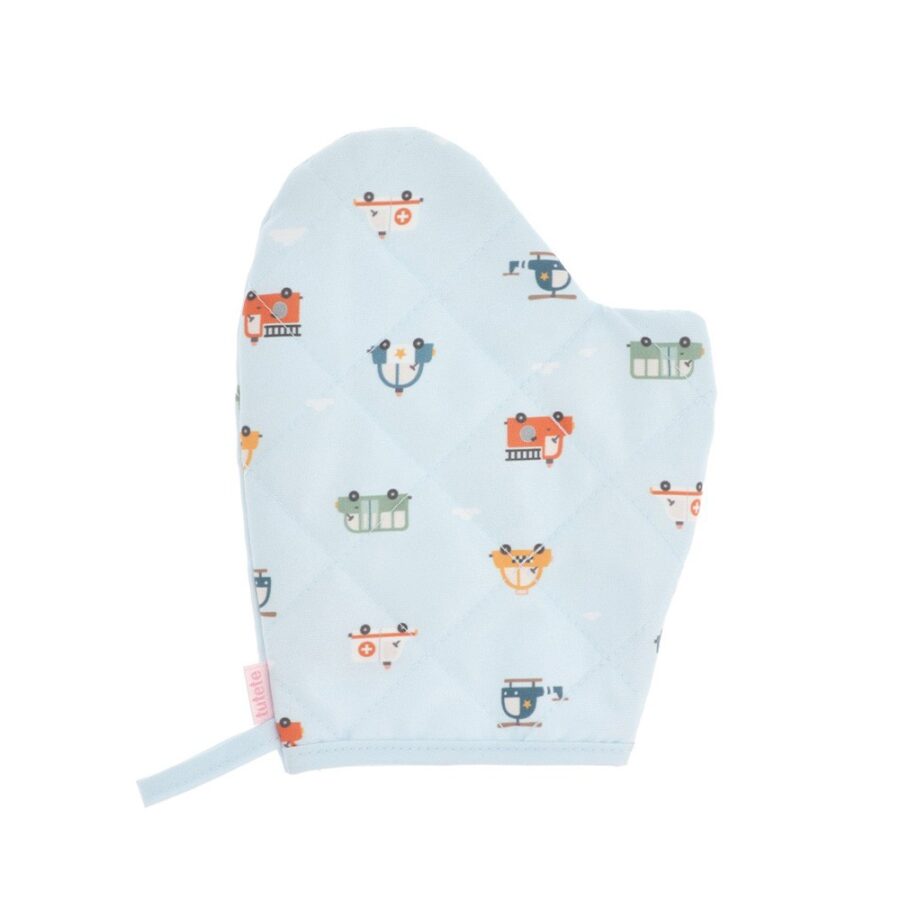 City Cars Apron and Oven Mitt Set