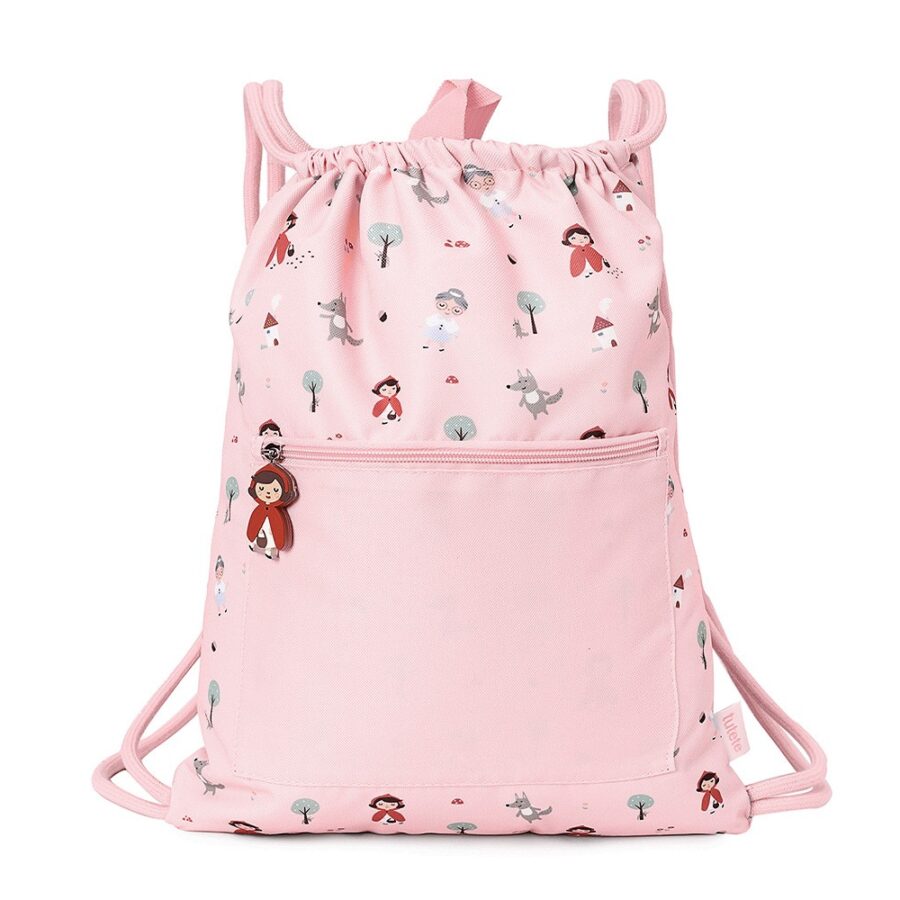 Little Red Waterproof Drawstring Backpack