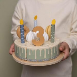 Wooden Birthday Cake - Blue - Essentials