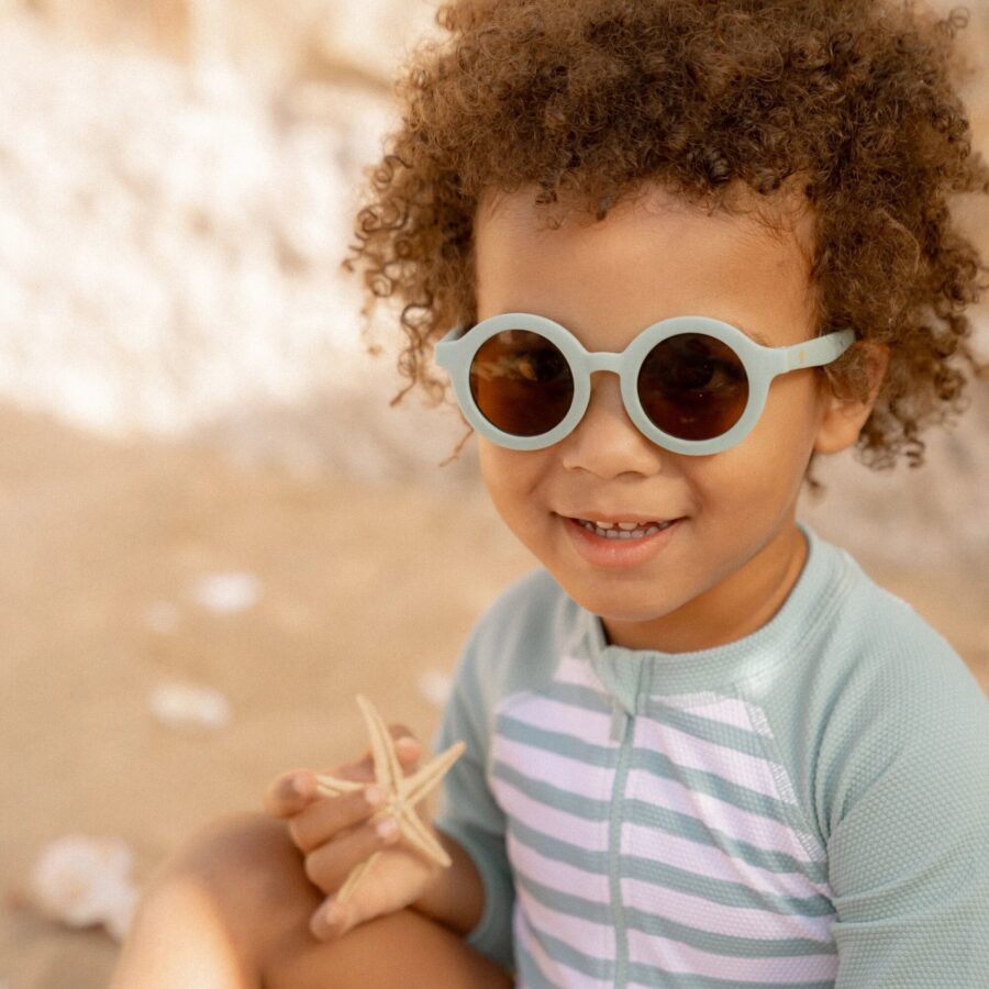 Children's Sunglasses Round Sea Green