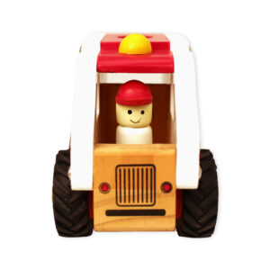 Magni | Wooden ambulance with rubber wheels, FSC® 100%