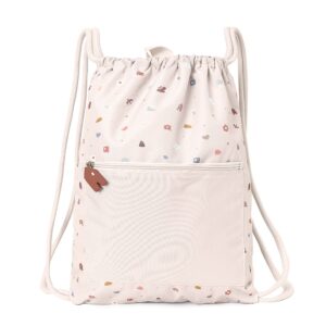 Waterproof Drawstring Backpack Geometric Nature