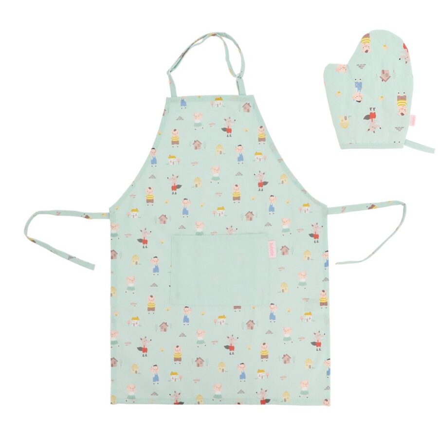 Set Glove and Apron The Three Little Pigs