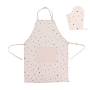 Set Gloves and Apron Geometric Nature