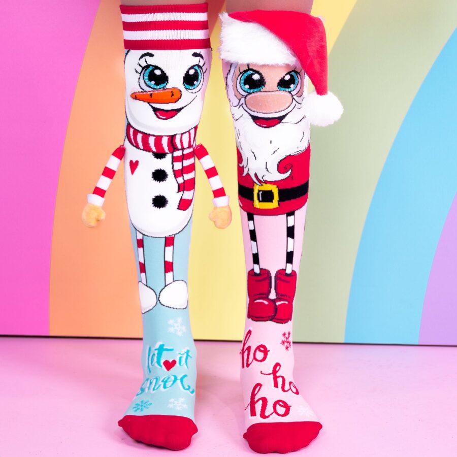 SANTA & SNOWMAN SOCKS - (6+ years)
