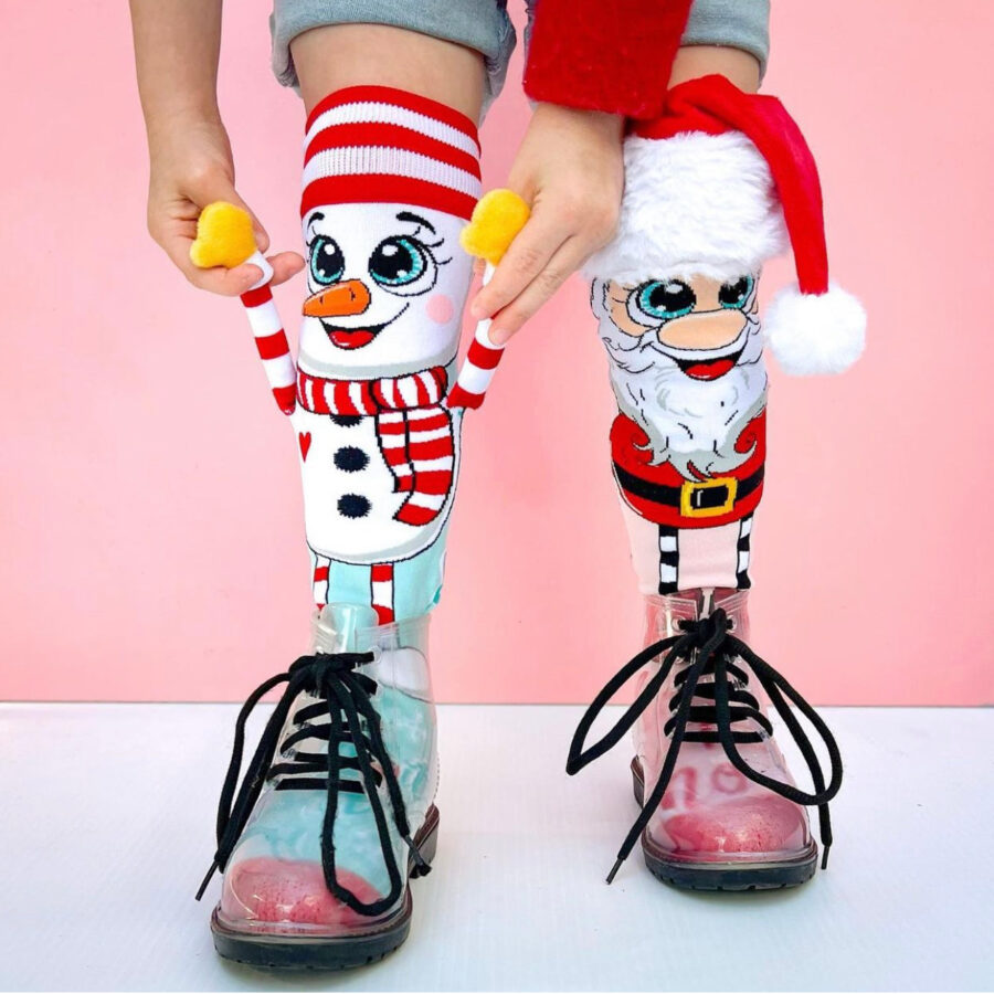SANTA & SNOWMAN SOCKS - (6+ years)