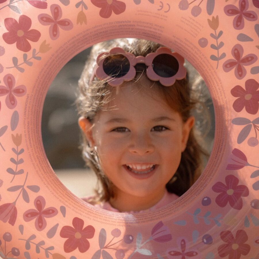 Children's sunglasses flower pink