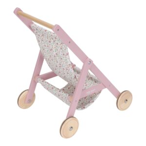 Wooden doll stroller - Pink - Essentials