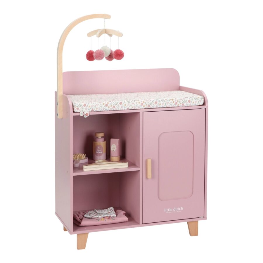 Doll changing table – Pink – Essentials