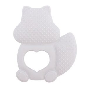 Baby Silicone Teether | Squirrel | CREAM