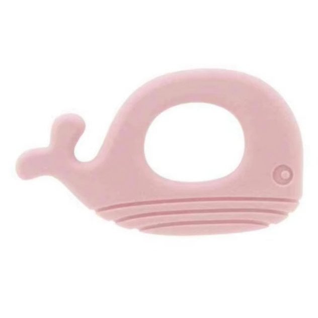 WHALE | Soft Silicone Teething Toy | BLUSH